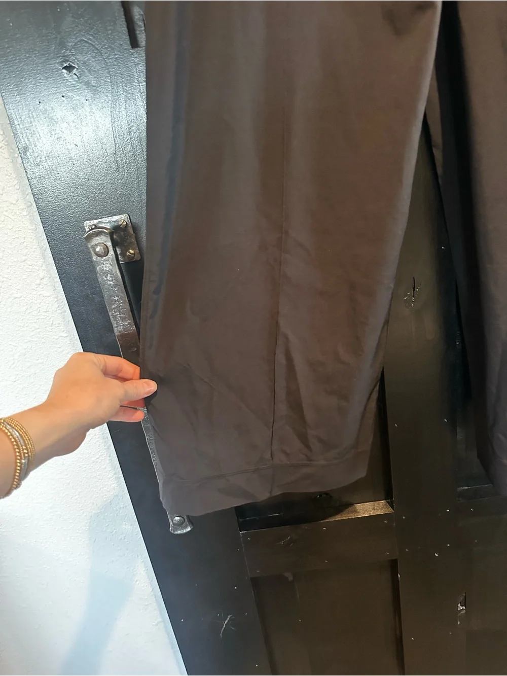 lululemon athletica Black Wide-Leg Tie-Waist Trousers